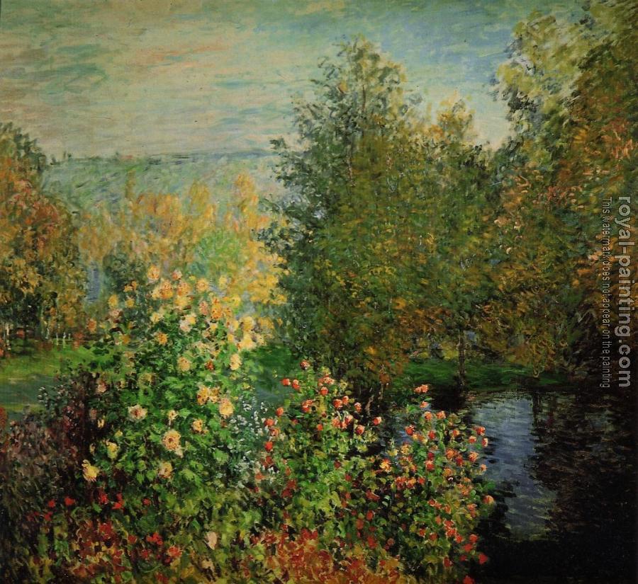 Claude Oscar Monet : The Hoschedes' Garden at Montgeron
